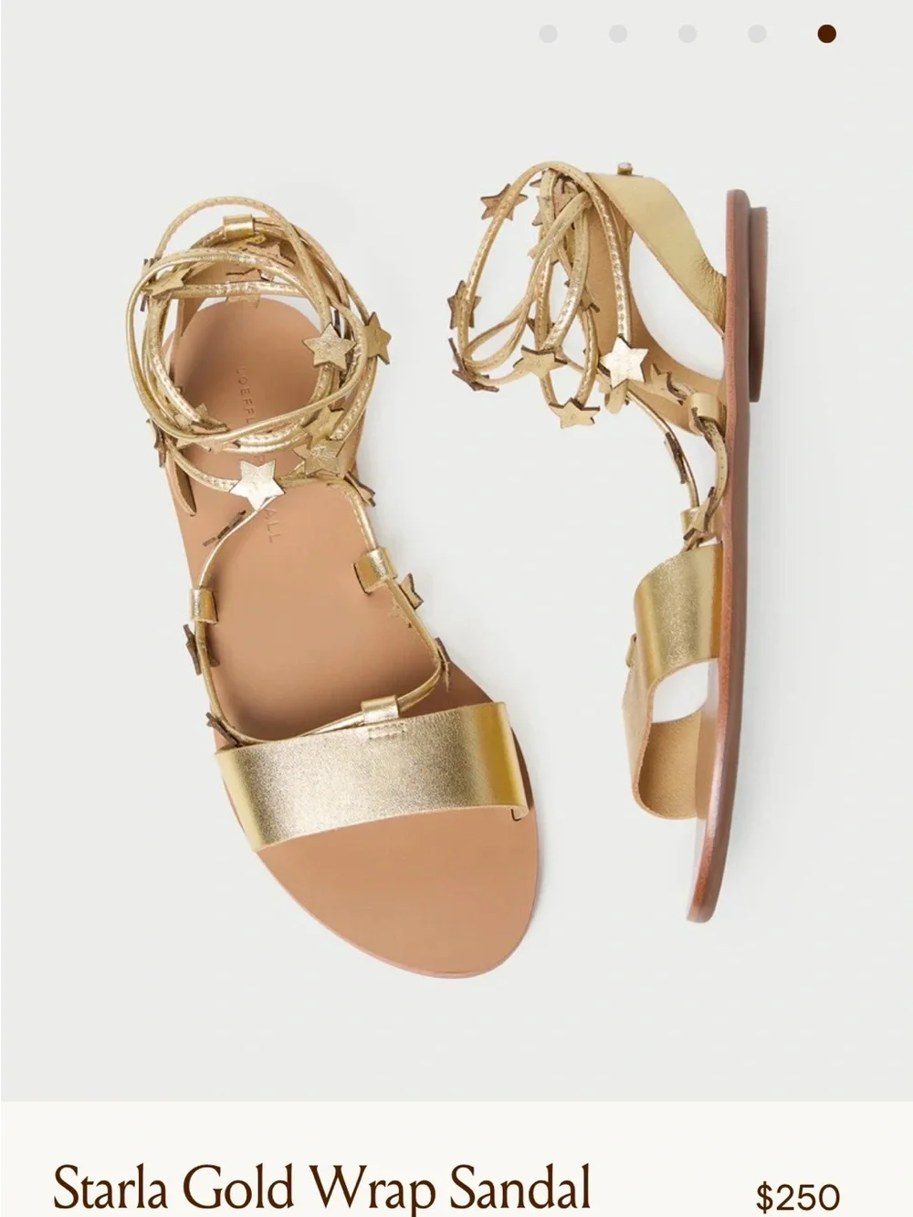 Loeffler Randall gold star